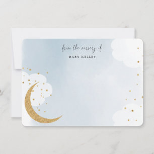 Über dem Mond, vom Kinderzimmer der blauen Flat Mitteilungskarte