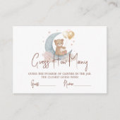 Über dem Mond, wie viele Kanadier Babydusche Begleitkarte (Vorderseite)