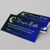 Über dem Mond Windelduschenrad Begleitkarte