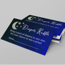 Über dem Mond Windelduschenrad Begleitkarte