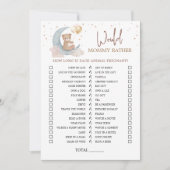 Über dem Mond würde eine Babydusche eher eine Kart Einladung (Vorderseite)