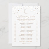 Über dem Mond würde Mommy eher Baby Shower Game Einladung (Vorderseite)