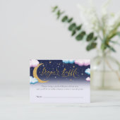 Über dem Mondgeschlecht offenbart sich ein Windeln Begleitkarte (Stehend Vorderseite)