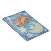 Über dem Mondnotipad Notizblock (Rechte Seite)