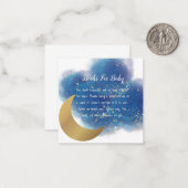 Über dem Mondschlupf Mitteilungskarte (Vorderseite/Rückseite Beispiel)