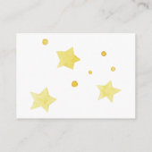 Über dem Mondteddy-Bär Dusty Blue Diaper Raffle Begleitkarte (Rückseite)