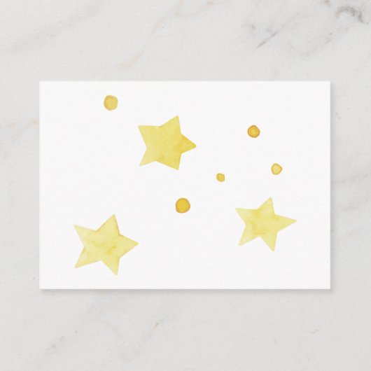 Über dem Mondteddy-Bärenwald grüner Windelturm Begleitkarte (Rückseite)