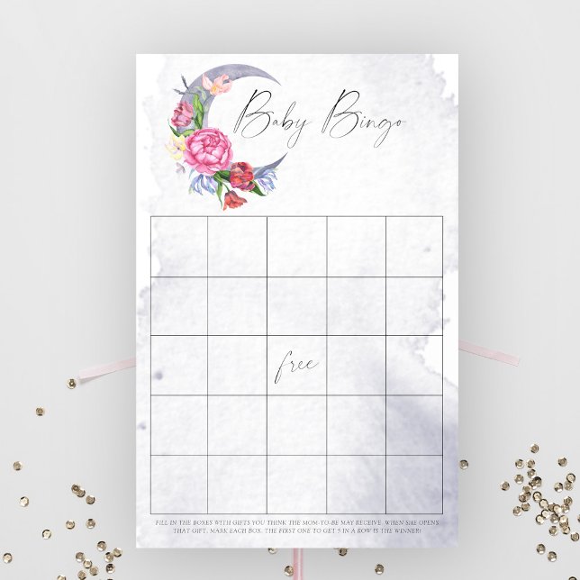 Über dem Moon Baby Bingo Spiel (Von Creator hochgeladen)