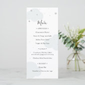 Über dem Moon Baby Shower Menü Menükarte (Stehend Vorderseite)