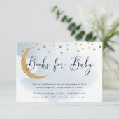 Über dem Moon Blue Book Request, Books for Baby Begleitkarte (Stehend Vorderseite)