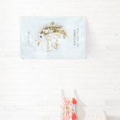 Über dem Moon Boho Gold Dust & Clouds Banner (InSitu)