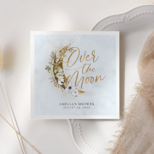 Über dem Moon Boho Gold Dust & Clouds Napkins Serviette