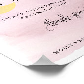 Über dem Moon Pink Parentation Tipp Jar Display Poster (Ecke)