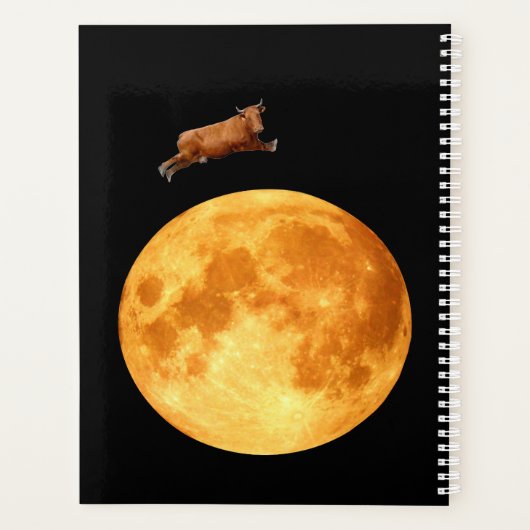 Über dem Moon Spiral Notebook Planer (Rückseite)