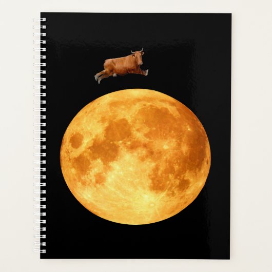Über dem Moon Spiral Notebook Planer (Vorderseite)