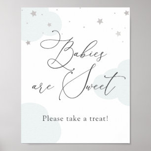 Über dem Moon Twinkle Star Babies sind süße Lecker Poster