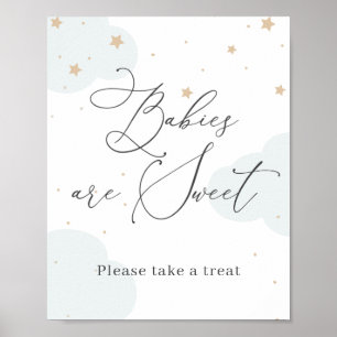 Über dem Moon Twinkle Star Babies sind süße Lecker Poster