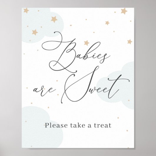 Über dem Moon Twinkle Star Babies sind süße Lecker Poster (Vorne)