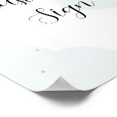 Über dem Moon Twinkle Star Custom-Schild Poster (Ecke)