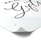 Über dem Moon Twinkle Sternenkarte und Geschenkzei Poster (Ecke)