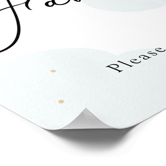 Über dem Moon Twinkle Sternenzeichen Poster (Ecke)