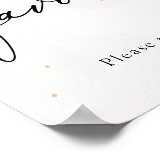 Über dem Moon Twinkle Sternenzeichen Poster (Ecke)