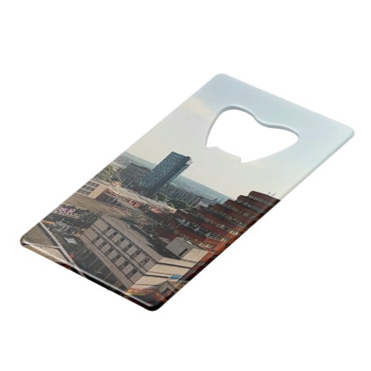 Über dem Moor Geldbeutel Flaschenöffner (Rückseite Schrägansicht)