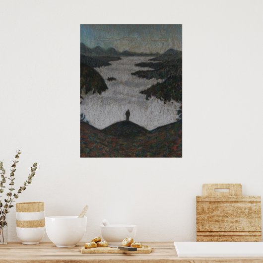 Über dem Nebel Poster (Küche)