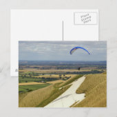 Über dem Pferd Postkarte (Vorne/Hinten)