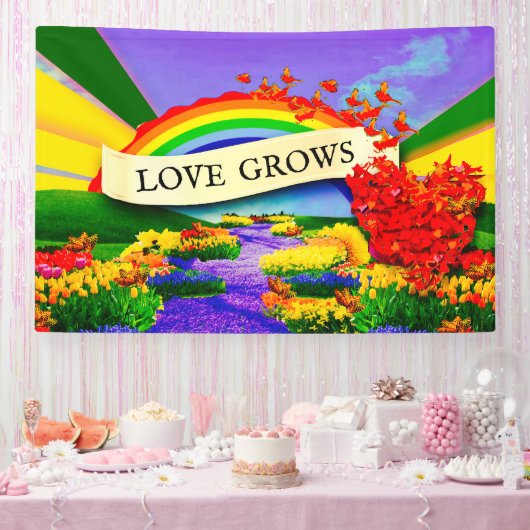 ÜBER DEM RAINBOGEN BANNER (Party)