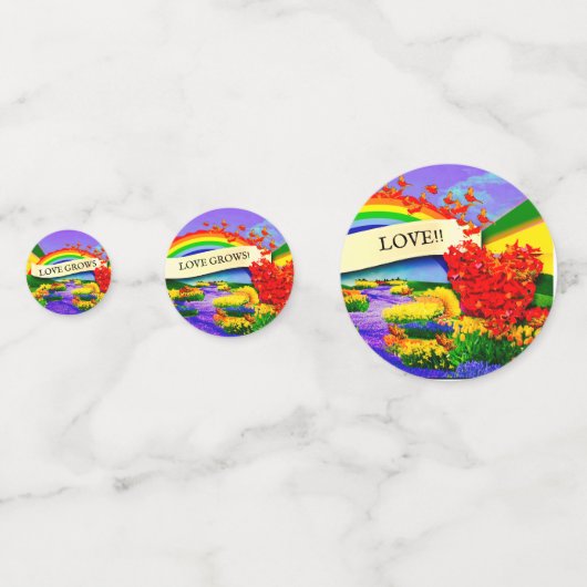 ÜBER DEM RAINBOGEN KONFETTI (Vorderseiten)