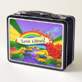 ÜBER DEM RAINBOGEN METALL BROTDOSE (Rückseite)