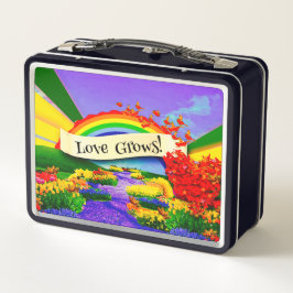 ÜBER DEM RAINBOGEN METALL BROTDOSE