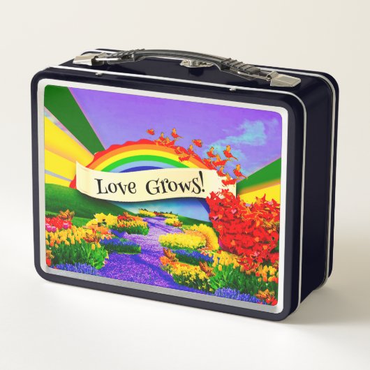 ÜBER DEM RAINBOGEN METALL BROTDOSE (Rückseite)