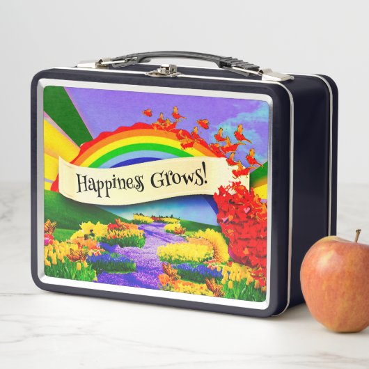 ÜBER DEM RAINBOGEN METALL BROTDOSE (Beispiel)