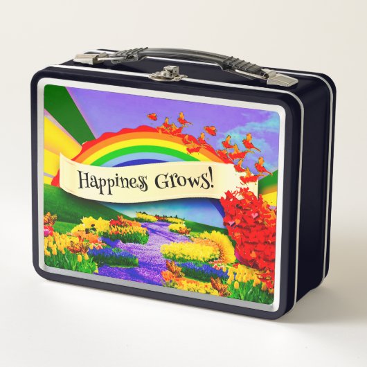 ÜBER DEM RAINBOGEN METALL BROTDOSE (Vorderseite)