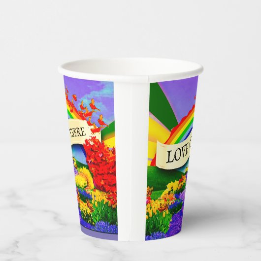 ÜBER DEM RAINBOGEN PAPPBECHER (Rechts)