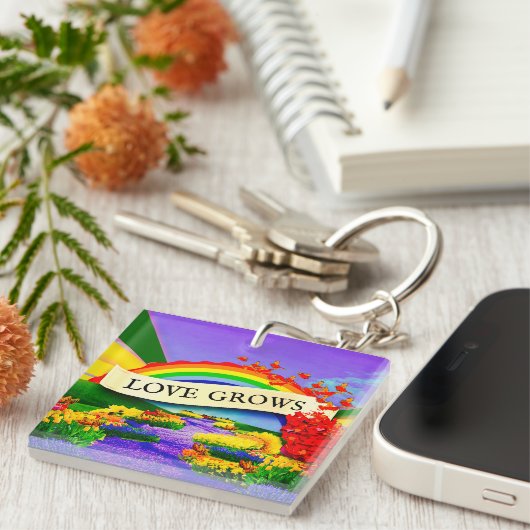 ÜBER DEM RAINBOGEN SCHLÜSSELANHÄNGER (Vorderseite rechts)