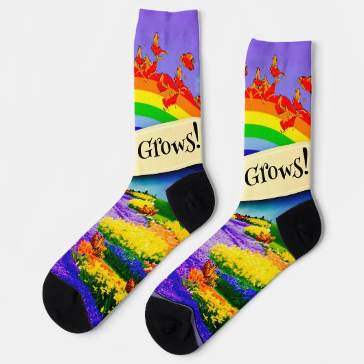 ÜBER DEM RAINBOGEN SOCKEN (Linkes Detail)