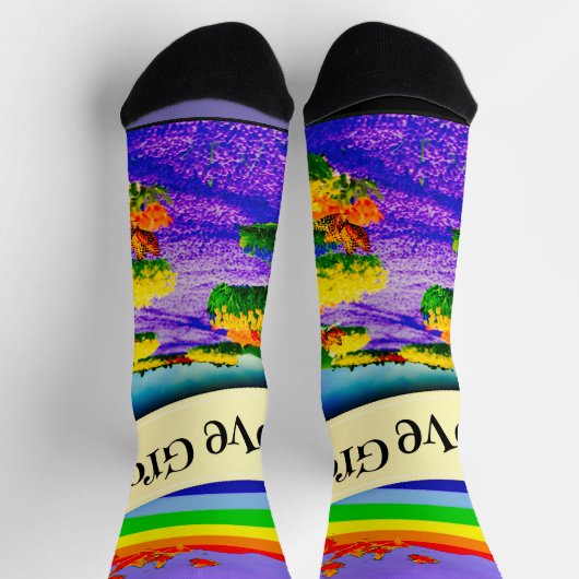 ÜBER DEM RAINBOGEN SOCKEN (Oben)