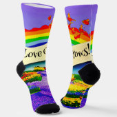 ÜBER DEM RAINBOGEN SOCKEN (Gewinkelt)