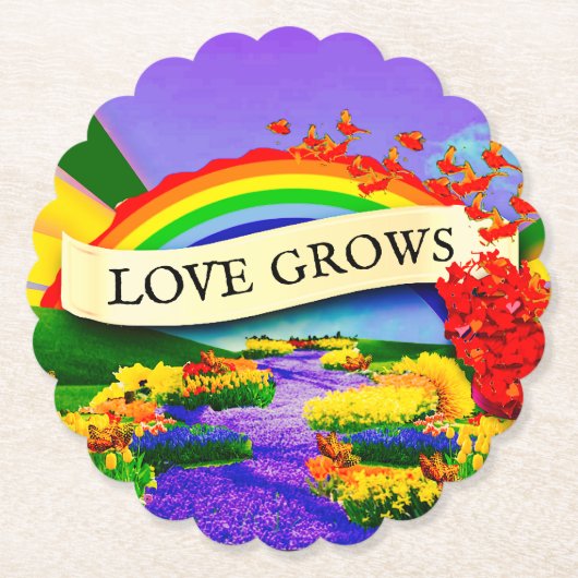 ÜBER DEM RAINBOGEN UNTERSETZER (Vorderseite)