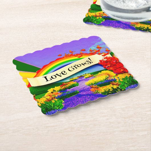 ÜBER DEM RAINBOGEN UNTERSETZER (angewinkelt)