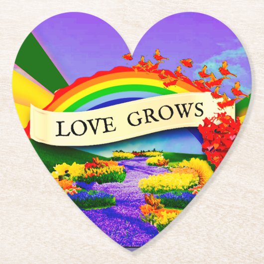 ÜBER DEM RAINBOGEN UNTERSETZER (Vorderseite)