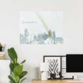 Über dem Regenbogen 1 Poster (Heimbüro)