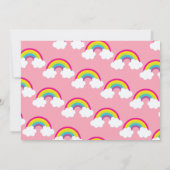 Über dem Regenbogen ein Buch bringen Einladung (Rückseite)