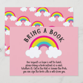 Über dem Regenbogen ein Buch bringen Einladung