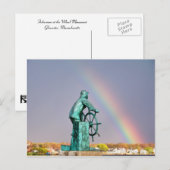 Über dem Regenbogen in Gloucester Postkarte (Vorne/Hinten)
