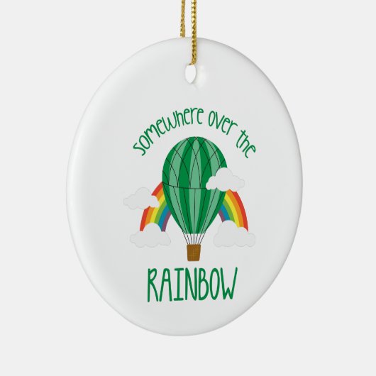 Über dem Regenbogen Keramik Ornament (Rechts)