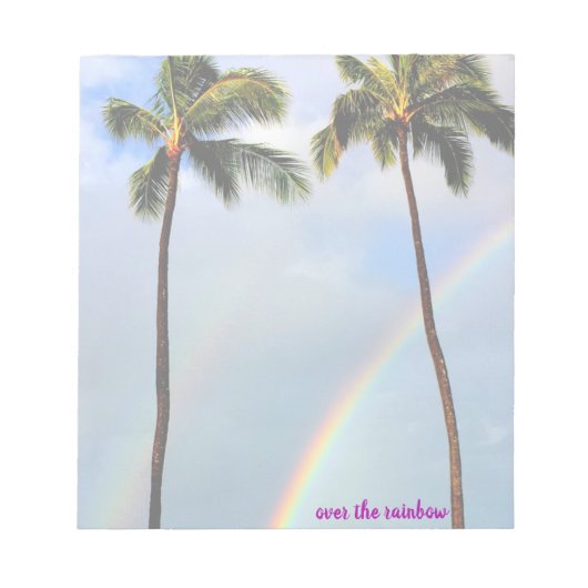 über dem Regenbogen - Notizblock (Vorderseite)
